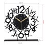 Aberto Design Reloj Decorativo Lineal - Black